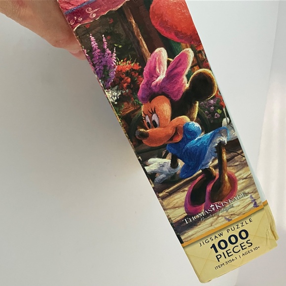 Mickey and Minnie Sweetheart Cafe THOMAS KINKADE 1000 Piece Jigsaw Puzzle NEW - Picture 8 of 15